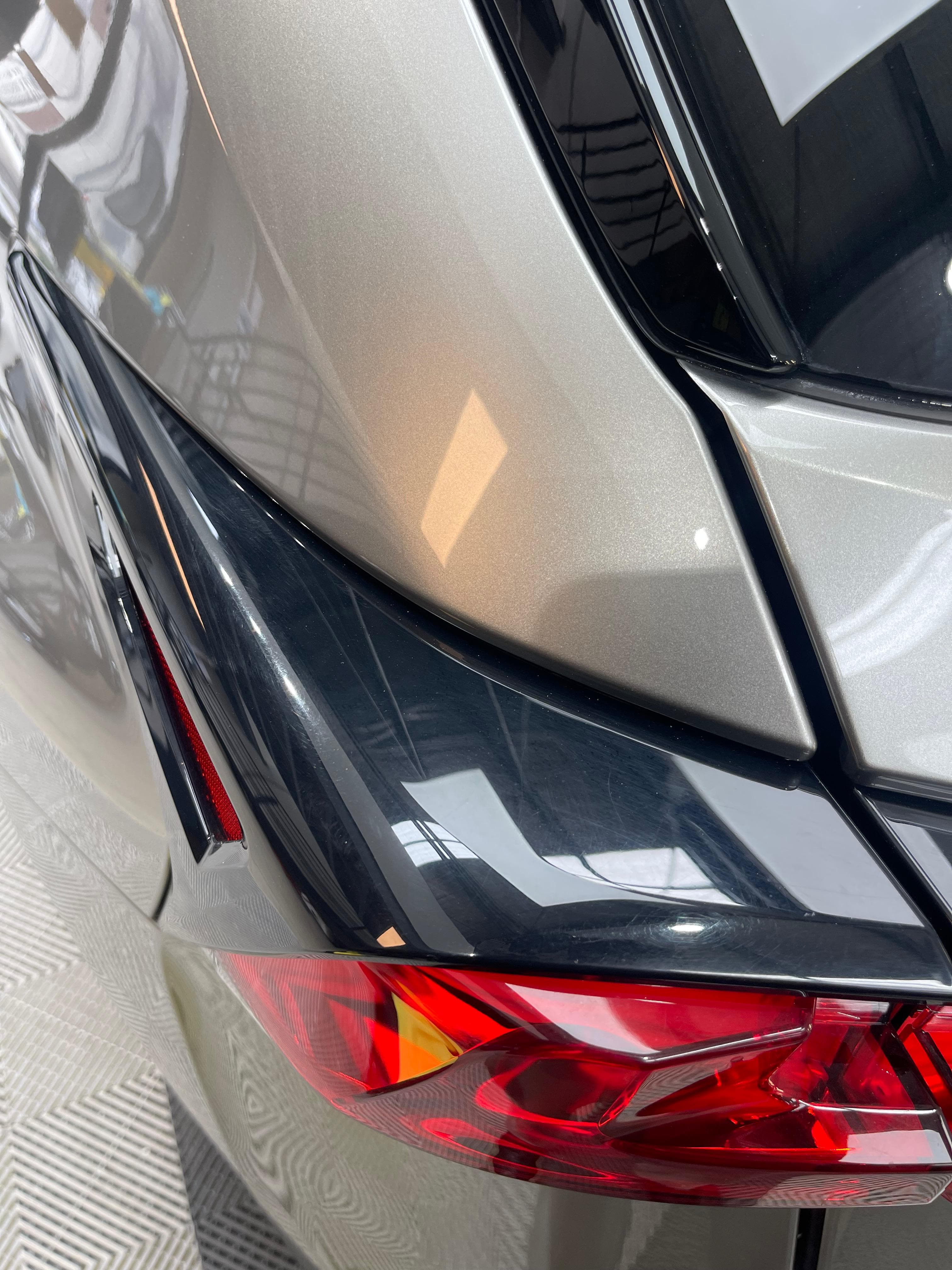 Rear light clarity & gloss before detailing